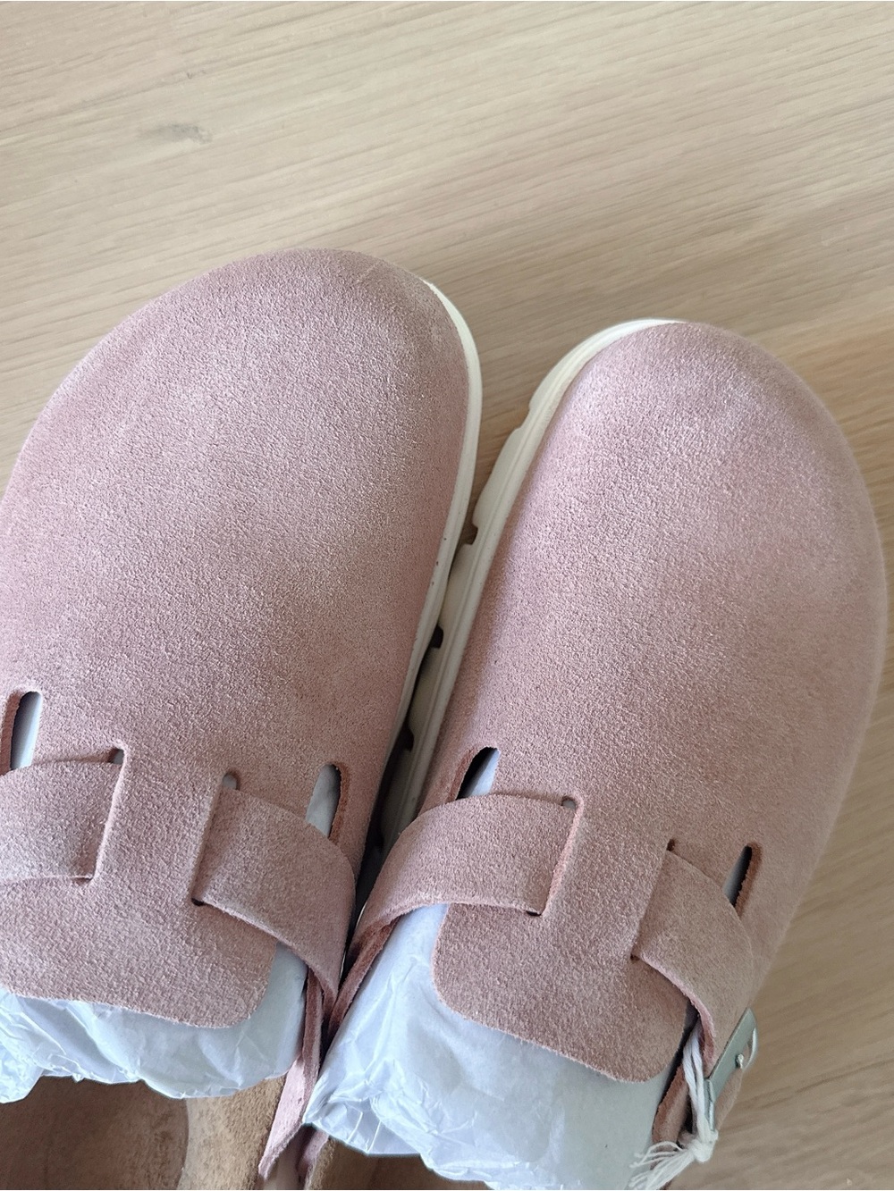 NIB Birkenstock Women's Boston Chunky Suede Clogs - Picture 9 of 13